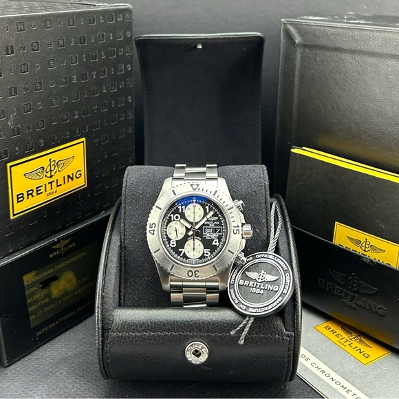 44mm Breitling Superocean Steelfish A13341C3 / BD19 Box Books Papers Card - Picture 1 of 9